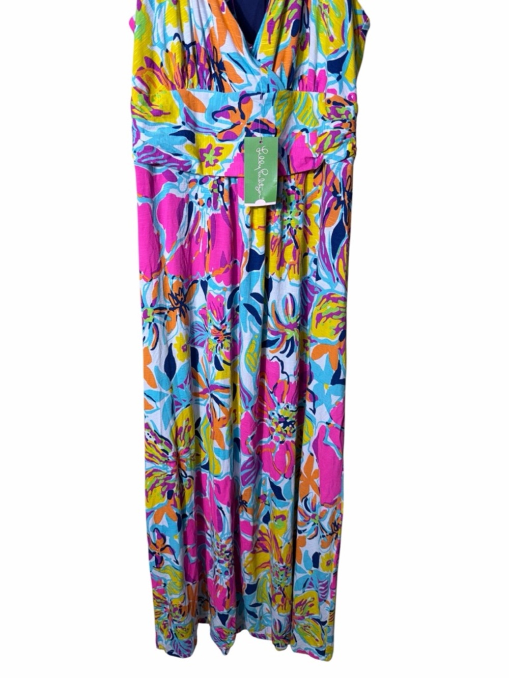 NEW Lilly Pulitzer Amanda Halter Maxi Dress in Besame Mucho Size Large - Picture 4 of 7